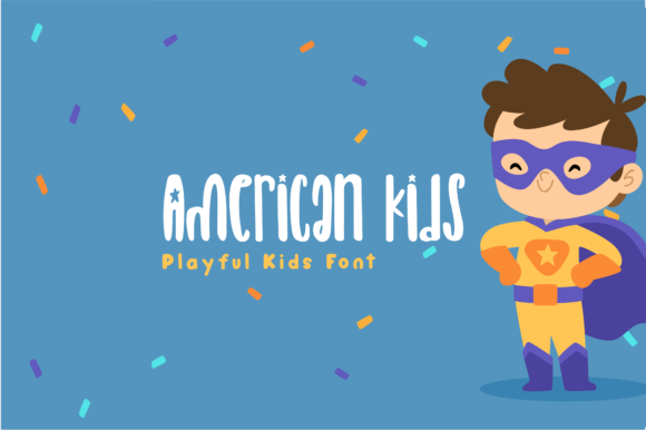 American Kids Font: Playful Display Type for Campaign Visuals