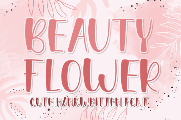 Beauty Flower: A Playful Display Font for Thoughtful Editorial Design