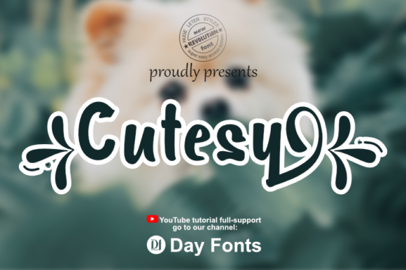 Cutesy: A Friendly, Tall Display Font for Small Business Branding