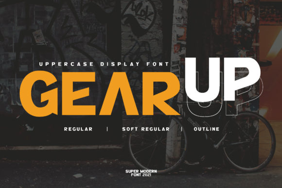 Gear Up Sporty: A Bold Display Font for Digital Brand Impact