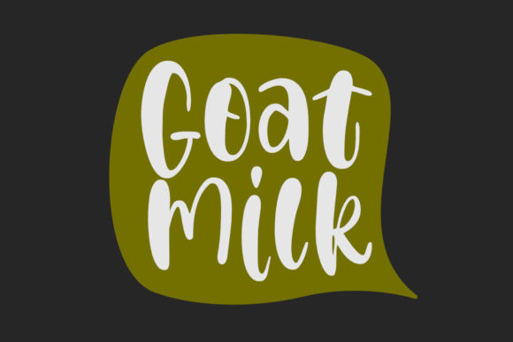 Goat Milk: A Chic Display Font for Editorial Design