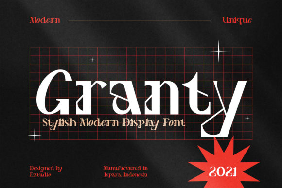 Granty: A Bold Display Font That Makes Handmade Products Stand Out