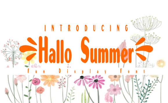 Hallo Summer: A Display Font That Feels Like a Summer Camp Announcement
