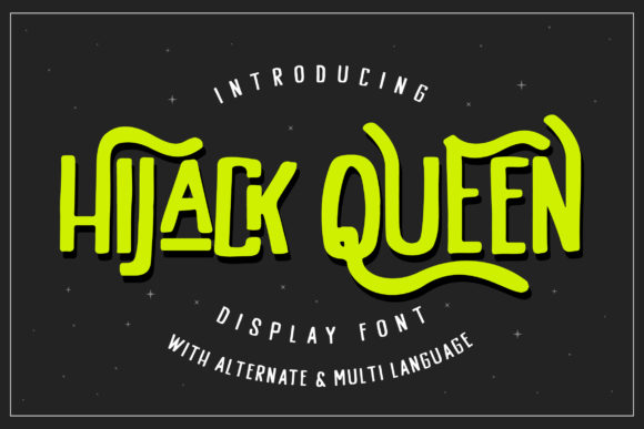 Hijack Queen: A Bold Display Font for Small Business Branding