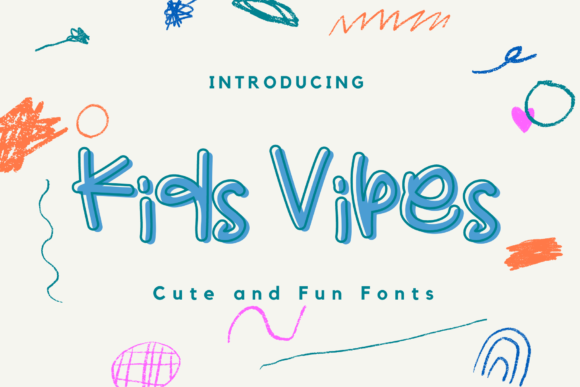 Kids Vibes: A Whimsical Display Font for Playful Brand Identities
