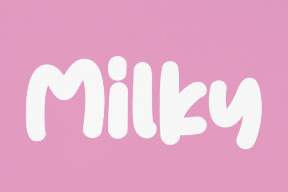 Milky: A Soft, Confident Display Font