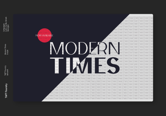 Modern Times Display Font for Handmade Creators