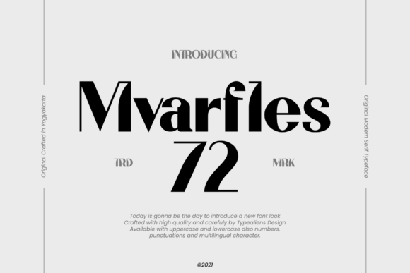 Mvarfles 72: A Display Font That Demands Space—Not Attention