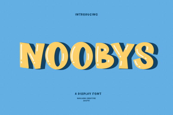 Noobys: A Display Font That Feels Like a Gentle Smile