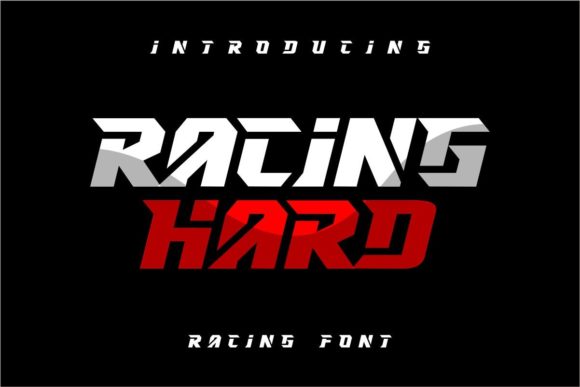 Racing Hard: A Bold Display Font for Confident Digital Brands