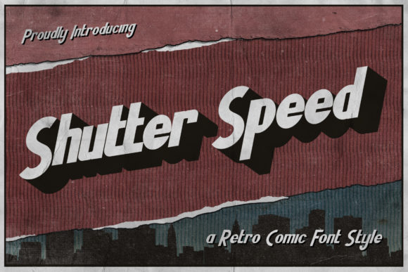 Shutter Speed: A Bold, Confident Display Font