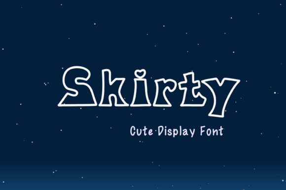 Skirty: A Crafty Display Font That Makes Handmade Designs Shine