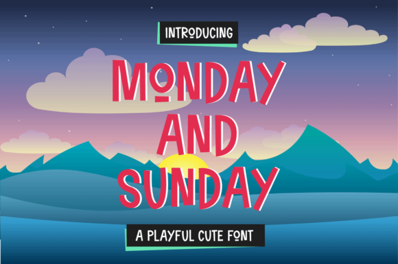 Sunday and Monday: A Friendly Display Font for Warm Editorial Moments