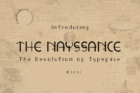 The Nayssance: A Bold Display Font That Makes Handmade Goods Shine