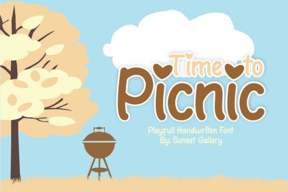 Time to Picnic: A Playful Display Font for Scroll-Stopping Campaigns