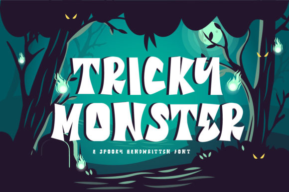 Tricky Monster: A Playful Display Font for Halloween Campaigns