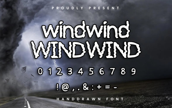 Windwind: A Wavy Display Font for Digital Branding