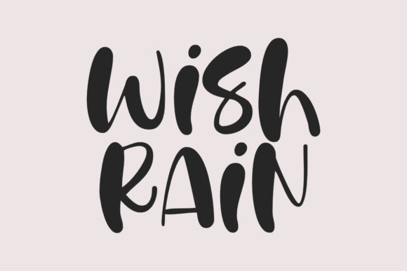 Wish Rain: A Display Font That Makes Your Headlines Feel Like Magic